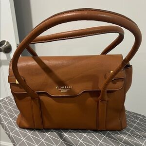 Brown Leather Handbag sold as is